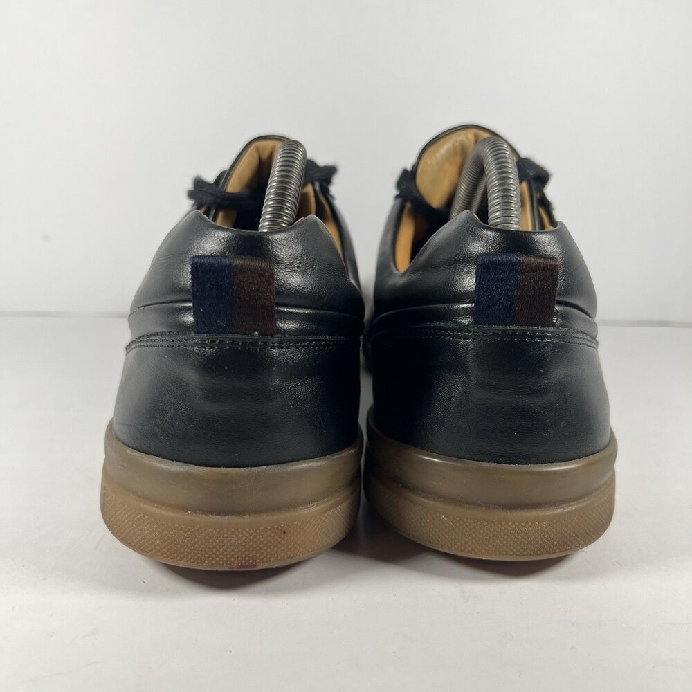 George Brown BILT Low Black Leather Lace Up Shoes Gum Sole Portugal Men's 9 - Picture 4 of 8